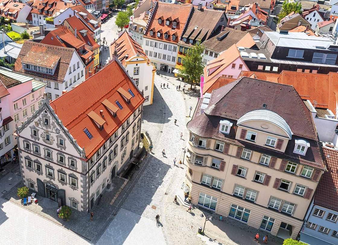 SEO Agentur für Ravensburg mit Bild der Ravensburger Innenstadt