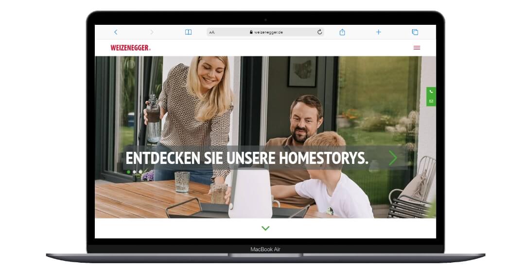 Revier Online Projekt: WEIZENGGER Internetauftritt